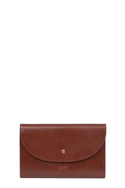 Compagnon de voyage - 2 volets - Stop RFID - Cuir - Marron