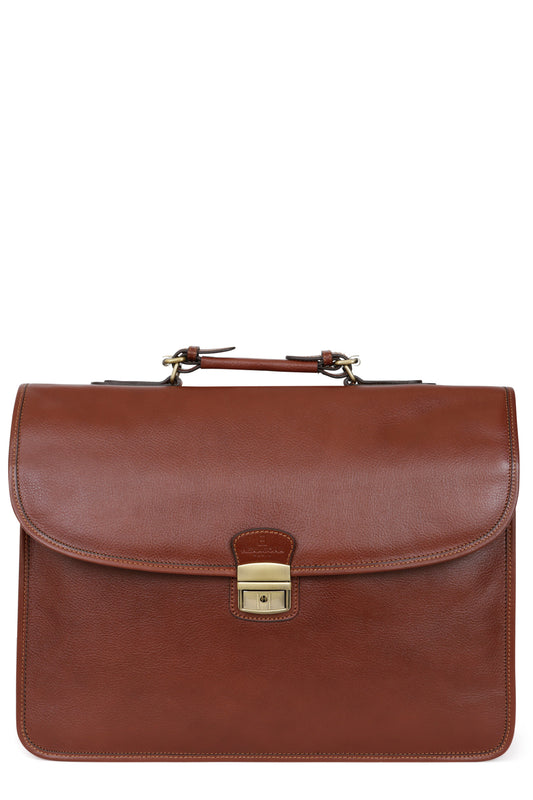 Cartable - A4 - Cuir - Marron