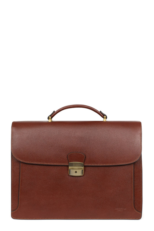 Cartable - A4 - Cuir - Noir