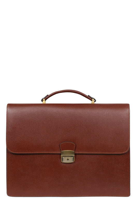 Cartable - A4 - Cuir - Noir