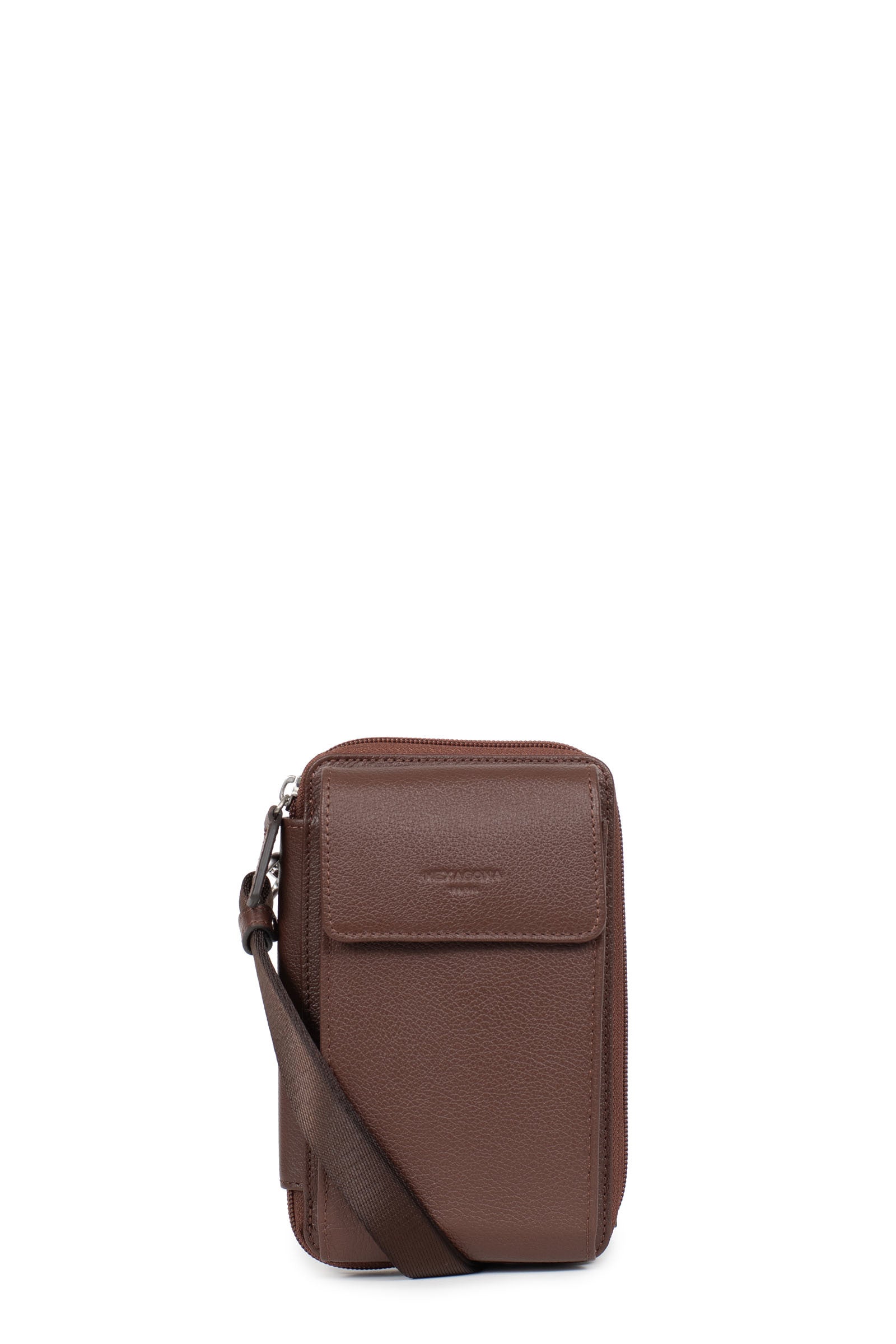 Hexagona - Pochette dragonne - Compatible téléphone portable - Pour Homme - Collection Legend - Gris Hexagona - Pochette dragonne - Compatible téléphone portable - Pour Homme - Collection Legend - Gris
