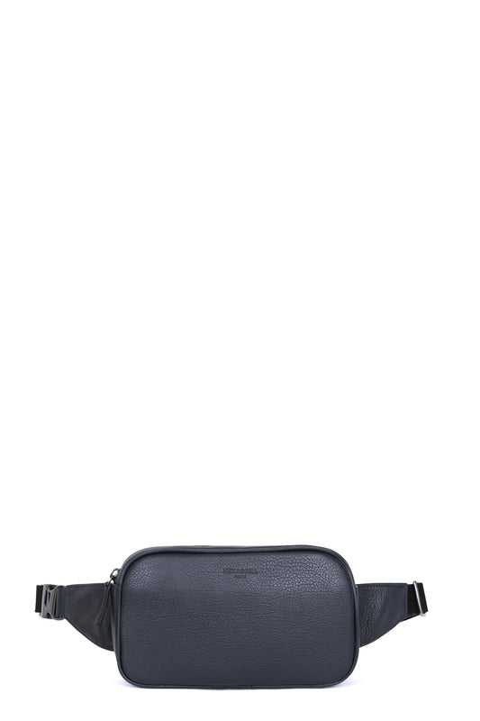 Sac banane - Cuir - Marine