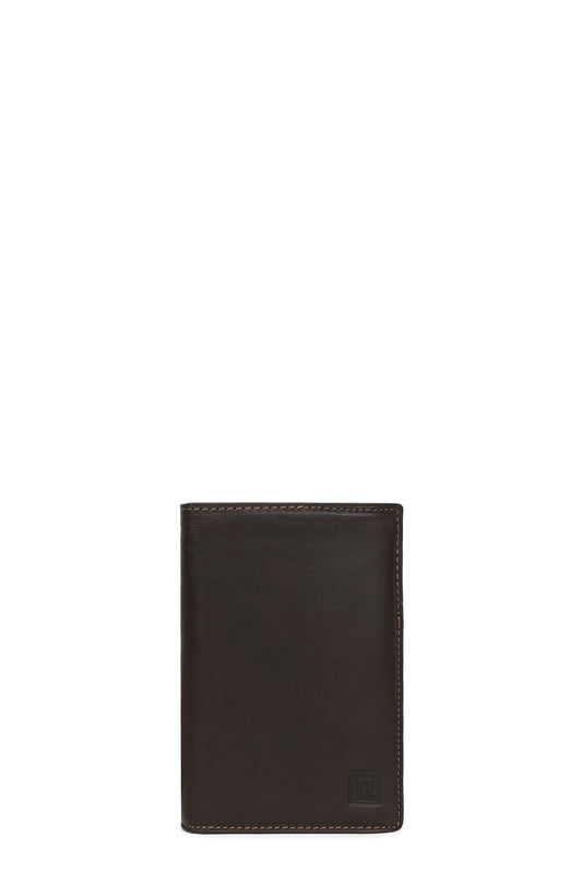 Portfel europejski - 3 skrzydła - Skóra - Marron