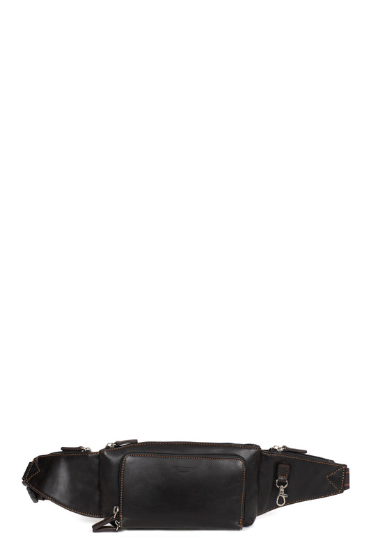 Sac banane - Cuir - Marron