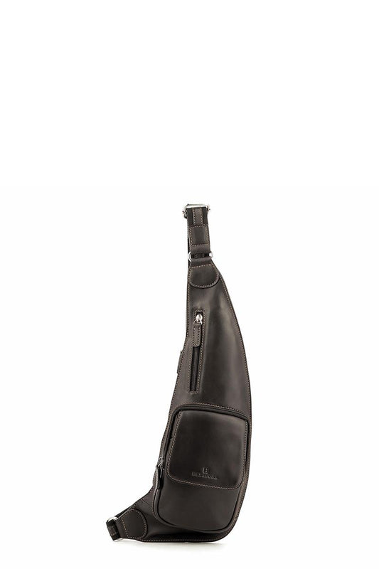 Sac monobretelle - Cuir - Marron