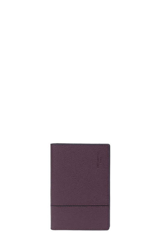 Porte-passeport - 1 volet - Stop RFID - Cuir - Bordeaux