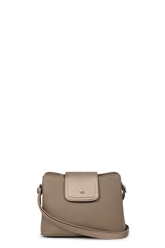 Sac porté travers - Écorce/bronze