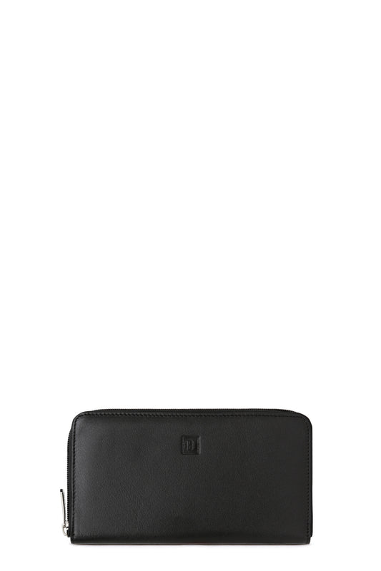 Długi portfel - Skóra - Noir-verni