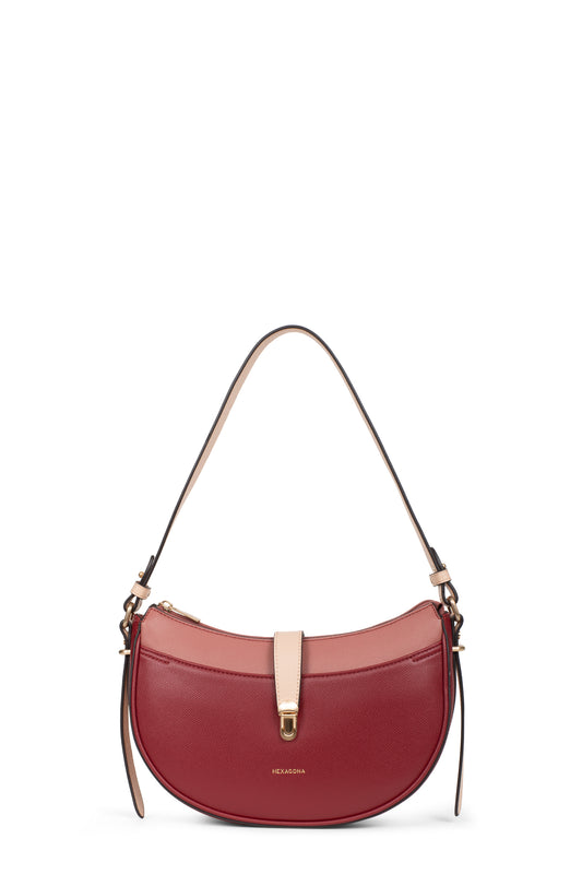 Sac porté épaule 1 anse - Bordeaux/multicolore