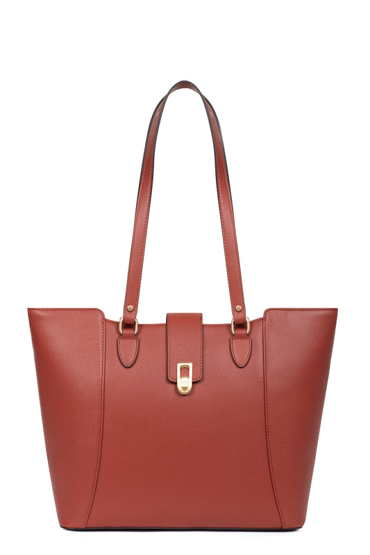 Sac cabas porté épaule - A4 - Brique