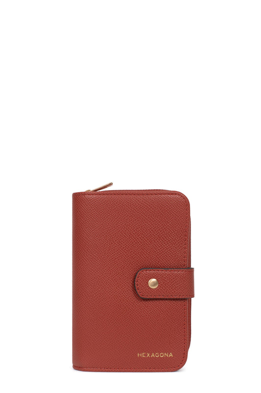 Wallet - 1 flap - Stop RFID - Brique
