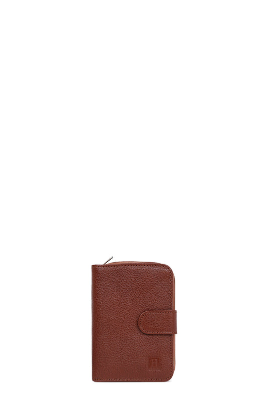 Portefeuille - 2 volets - Cuir - Marron