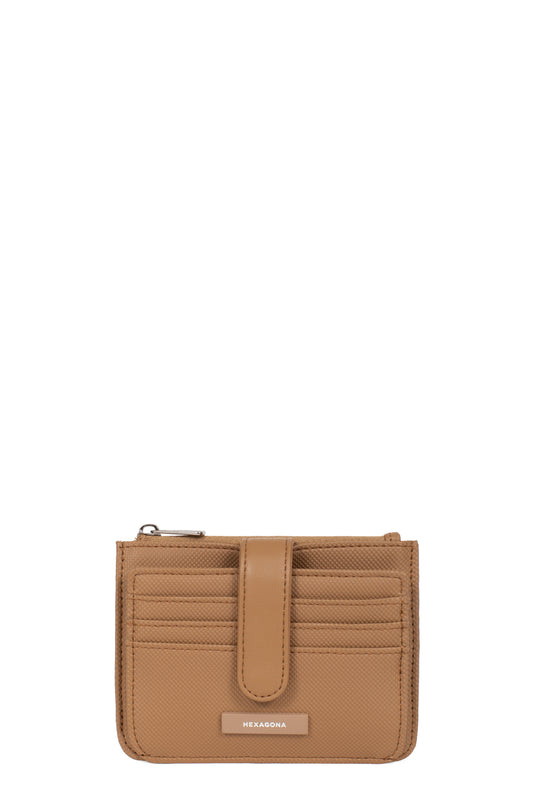 Porte-cartes - 1 volet - Tan