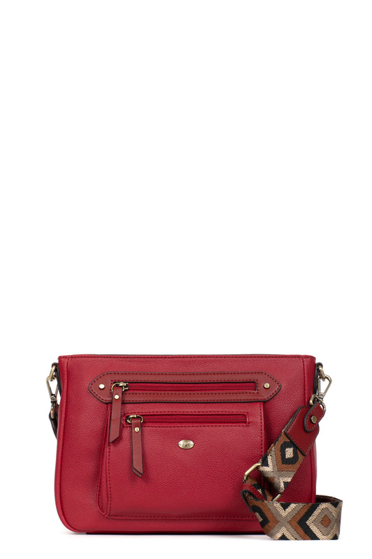 Sac porté travers - Carmin