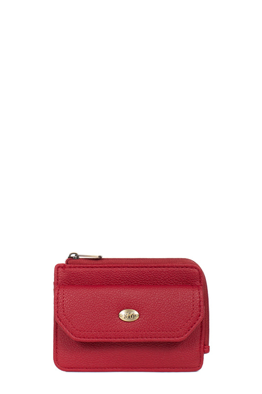 Porta-carte - 1 volet - Carmin