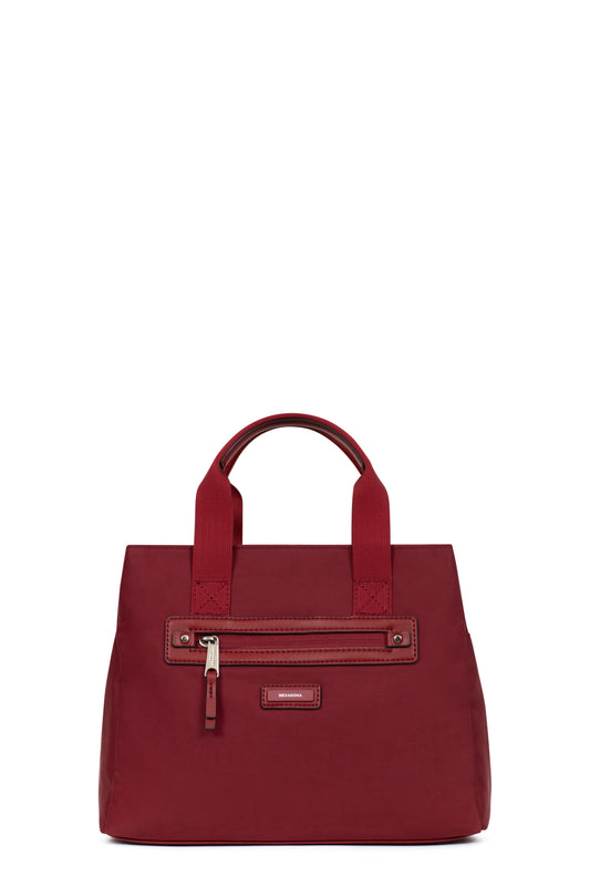 Sac porté main 2 poignées - Carmin