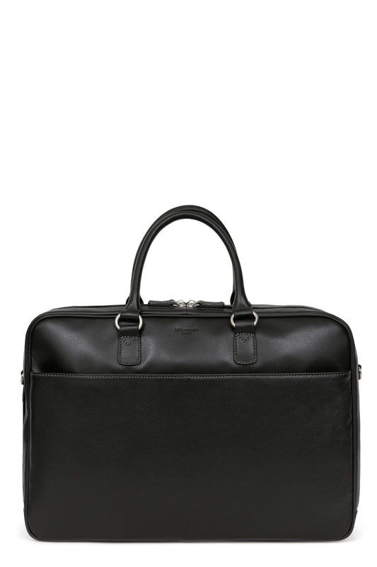 Porte-documents - 15" & A4 - Cuir - Noir