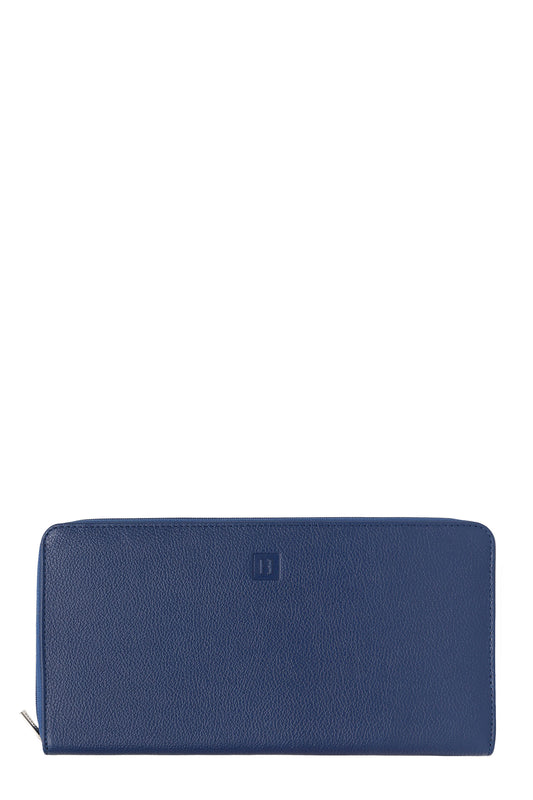 Compagnon de voyage - 1 volet - Cuir - Bleu