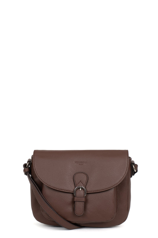 Sac porté travers - Cuir - Chocolat