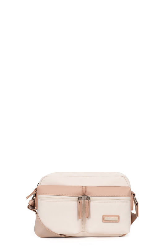 Umhängetasche - Brique/ivoire