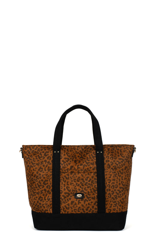 Sac cabas porté main - Imprimé-fauve