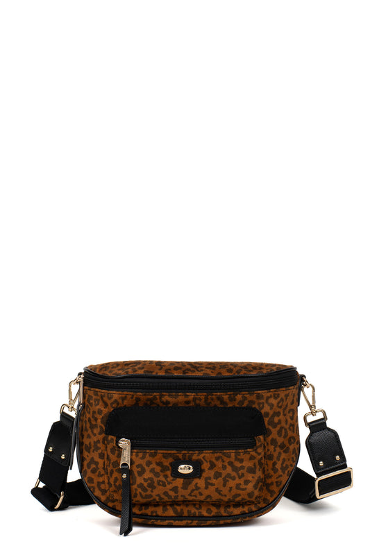 Sac porté travers - Imprimé-fauve