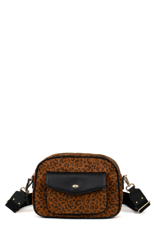 Sac porté travers - Imprimé-fauve