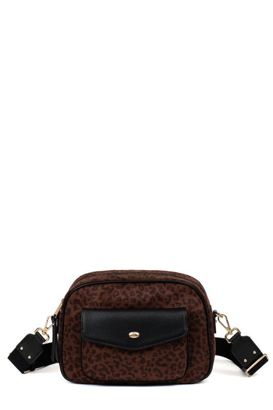 Sac porté travers - Imprimé-chocolat