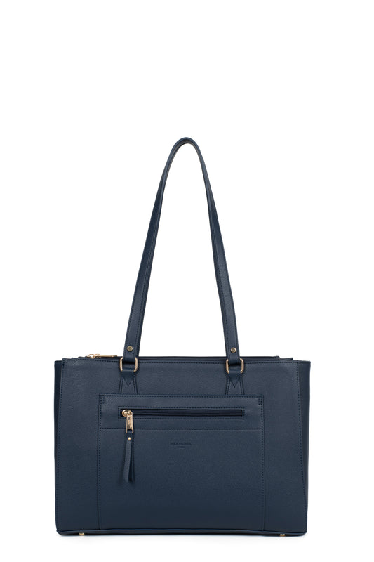 Sac porté épaule 2 anses - 13" & A4 - Marine