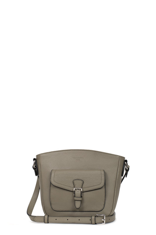 Sac porté travers - Cuir - Olive