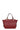Sac porté main 2 poignées - Cuir - Carmin