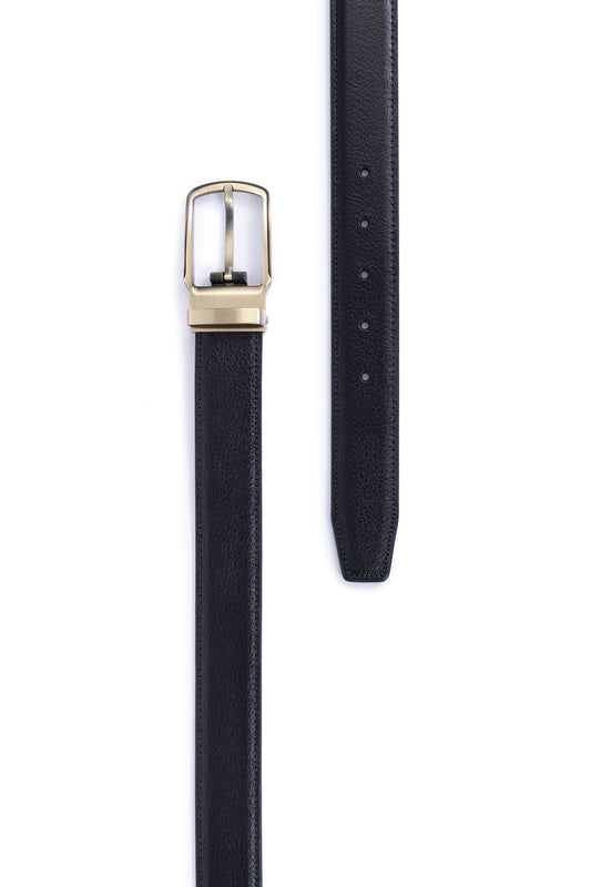 Ceinture ajustable - Cuir - Noir