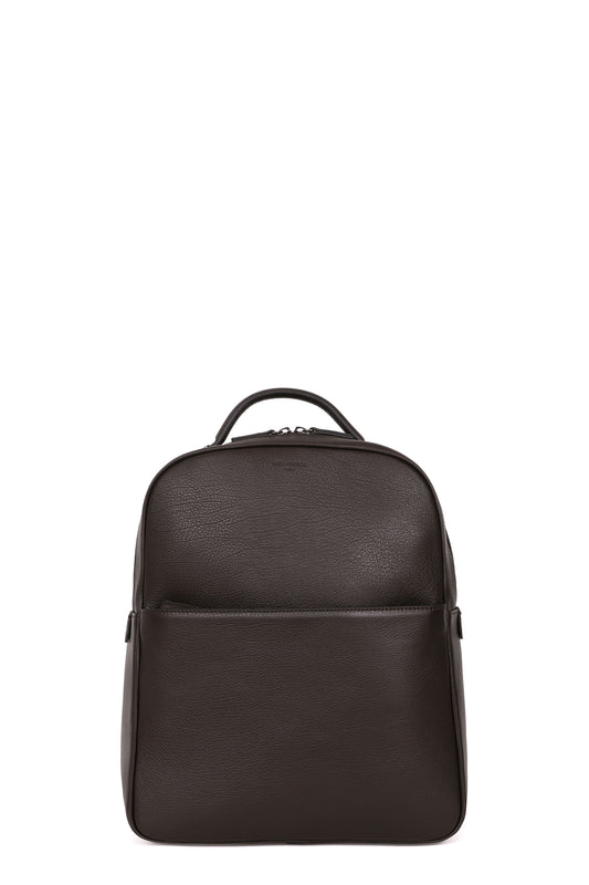 Sac à dos - 13" & A4 - Cuir - Marron-foncé