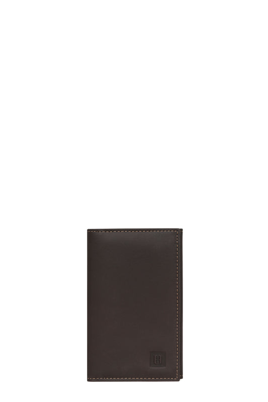 Porte-papiers - 3 volets - Cuir - Marron