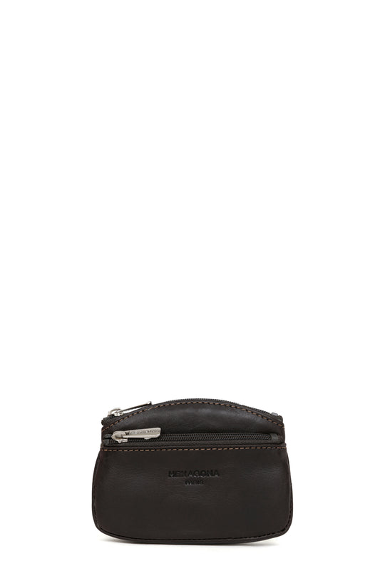 Porte-monnaie - Cuir - Marron