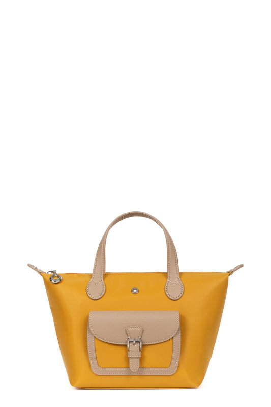 Sac cabas porté main - Petit - Jaune