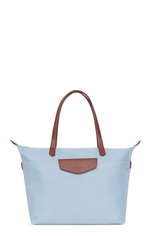 Sac cabas porté épaule - A4 - Grand - Bleu-ciel