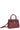 Sac porté main 2 poignées - Cuir de vachette - Lie-de-vin