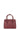 Sac porté main 2 poignées - Cuir de vachette - Lie-de-vin