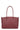 Borsa shopper da spalla - A4 - Cuoio di vitello pieno fiore - Lie-de-vin