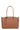 Borsa shopper da spalla - A4 - Cuoio di vitello pieno fiore - Tan