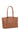 Borsa shopper da spalla - A4 - Cuoio di vitello pieno fiore - Tan