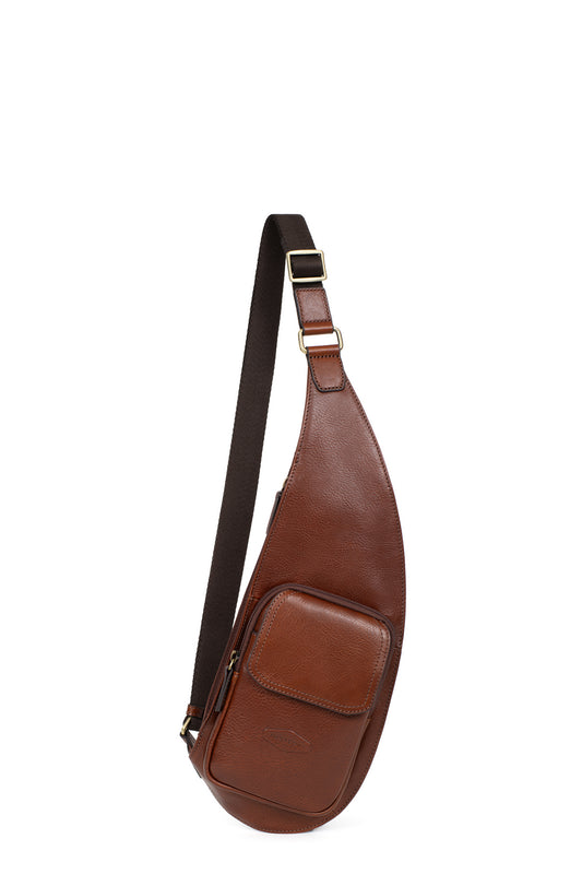 Sac monobretelle - Cuir - Marron