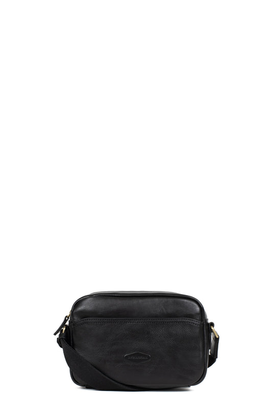 Sac reporter - Cuir - Noir
