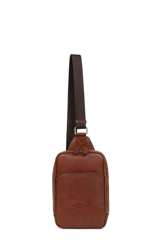 Sac monobretelle - Cuir - Marron