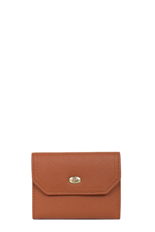 Portefeuille - 1 volet - Stop RFID - Cognac