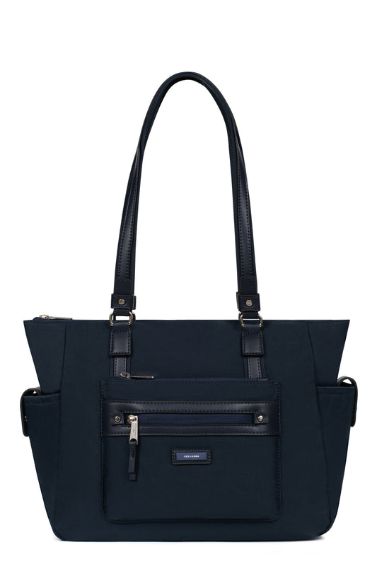 Sac cabas porté épaule - A4 - Bleu-nuit