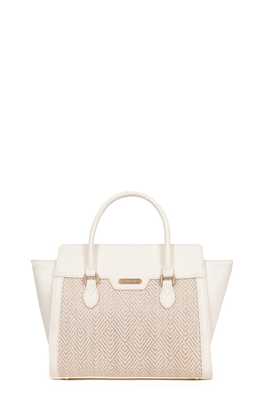 Sac porté main 2 poignées - Blanc