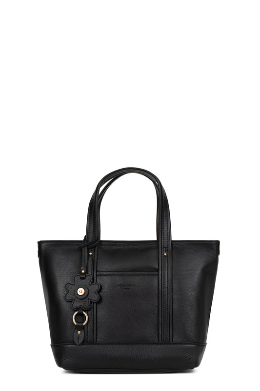 Sac cabas porté main - Cuir de vachette - Noir