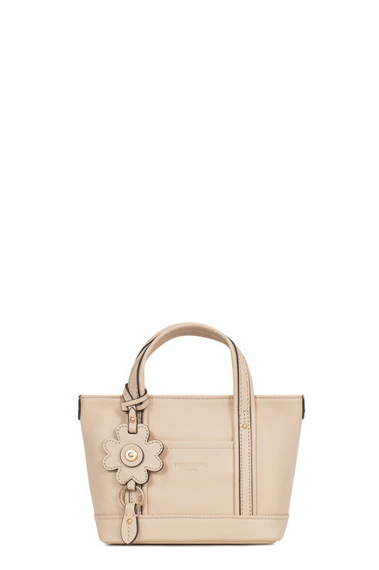 Sac cabas porté main - Cuir de vachette - Creme
